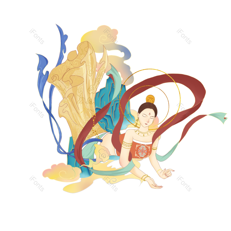 中国风图片,插画元素,人物PNG,免抠素材